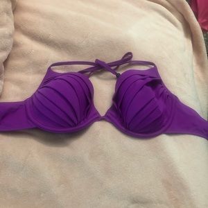 Purple bathing suit top